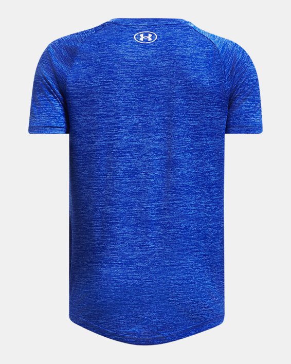 Boys' UA Tech™ 2.0 Short Sleeve in Blue image number 1
